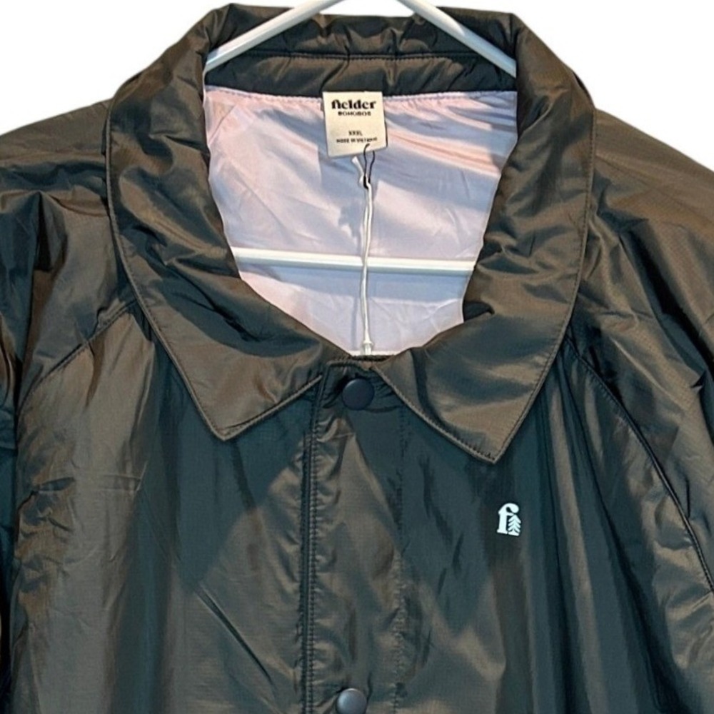 Fielder Bonobos Coach Jacket XXXL Mens Gray Ripstop Snap Button Windbreaker NWT